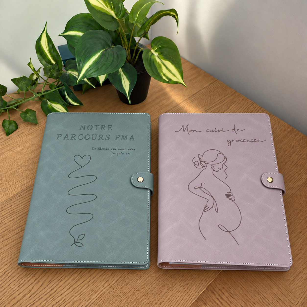Lot de 2 classeurs : Parcours PMA & Mon suivi de grossesse / 5 € de remise – Image 2