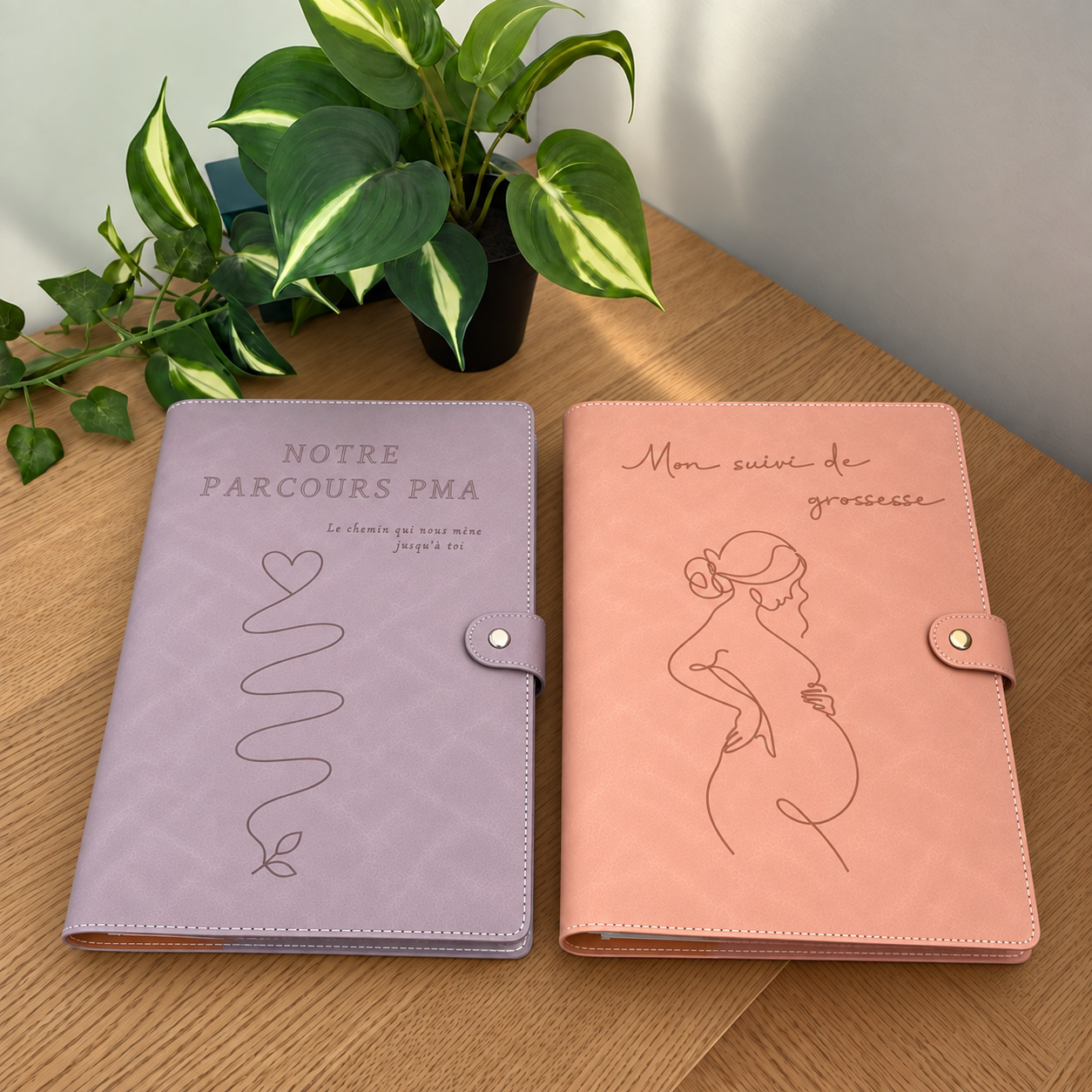 Lot de 2 classeurs : Parcours PMA & Mon suivi de grossesse / 5 € de remise